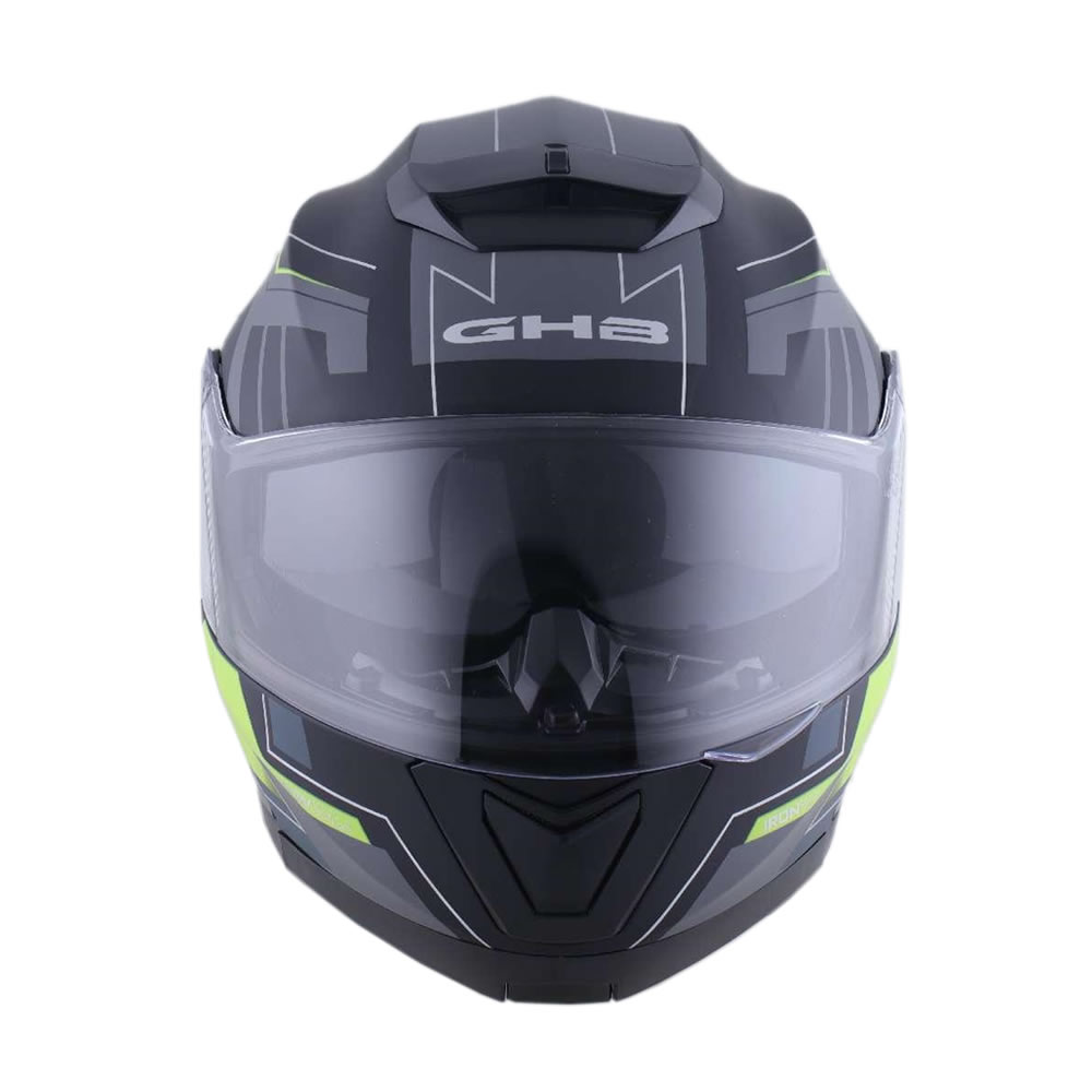 CASCO ABATIBLE GHB 160 STRAITS NEGRO AMARILLO MATTE
