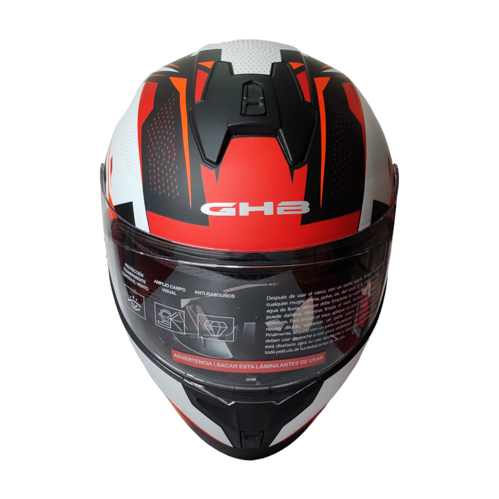 CASCO GHB M-71 SOUR BLANCO ROJO MATTE