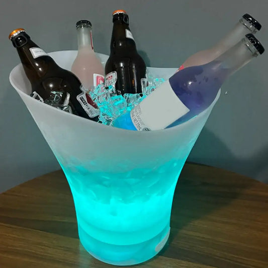 HIELERA CON LUZ Y PARLANTE BLUETOOTH