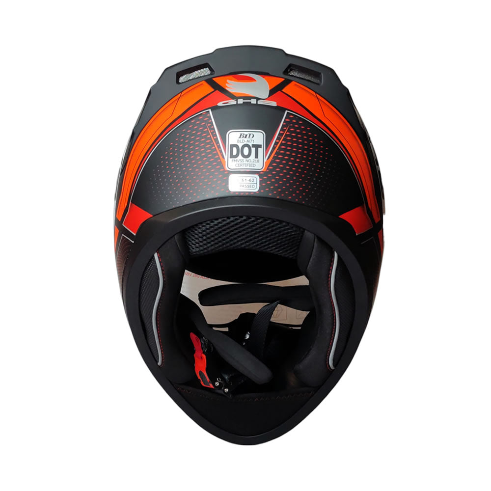 CASCO GHB M-71 SOUR BLANCO ROJO MATTE