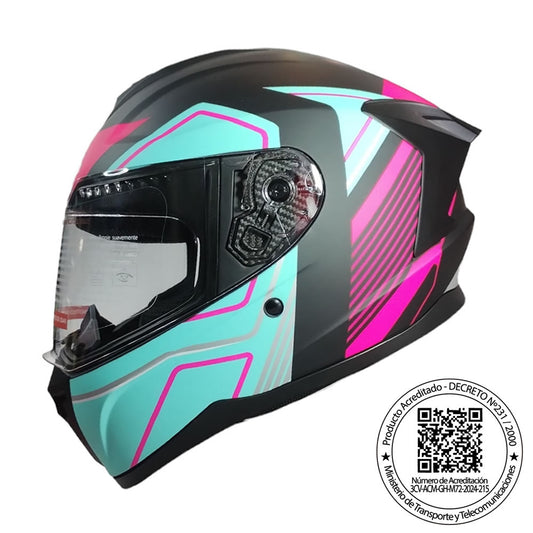 CASCO GHB M-72 EXILIO VERDE ROSA MATE