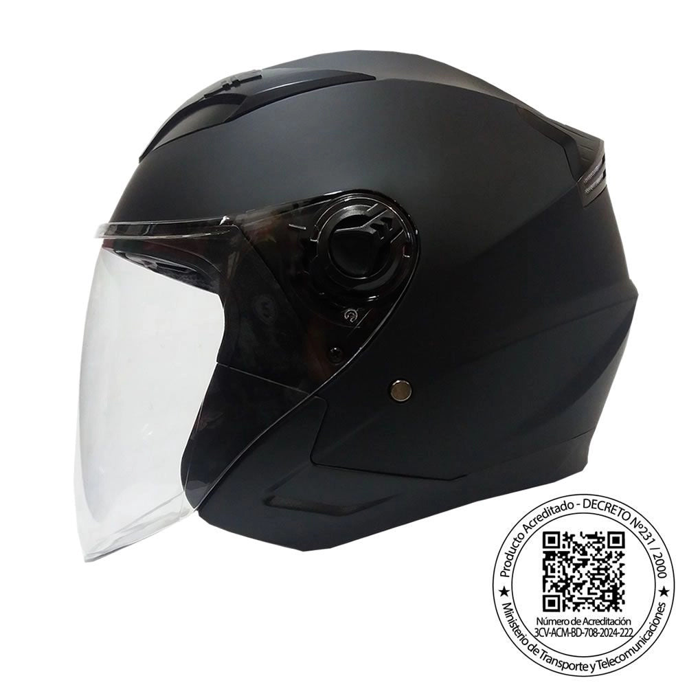 Casco GHB 708 Negro Matte M
