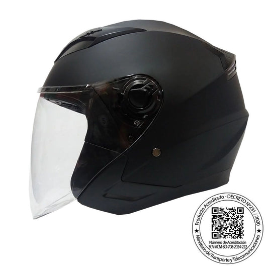 Casco GHB 708 Negro Matte M